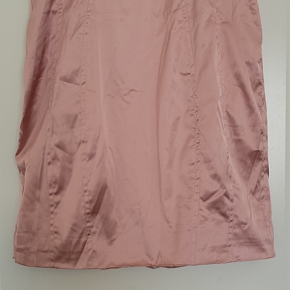 Nwt Rosedress Mauve Strapless Mini Dress Satin Effect Size Medium — image 7 of 8